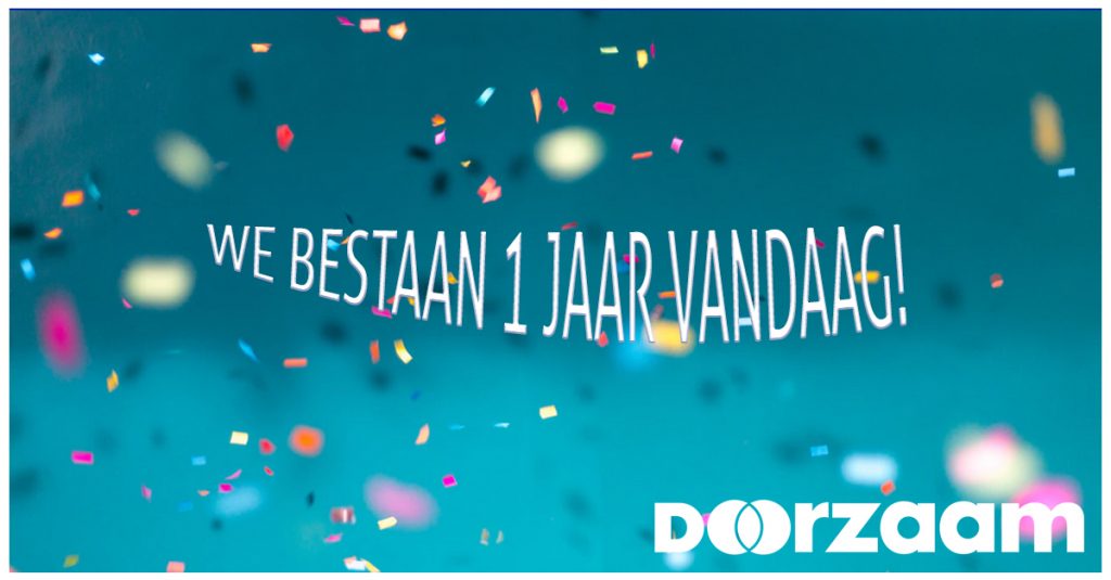 DOORZAAM bestaat 1 jaar!