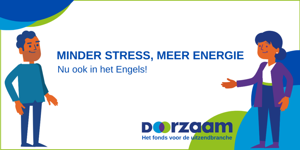 Minder stress -training nu ook beschikbaar in het Engels!